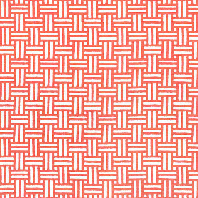 Piermont Coral F910627 by Thibaut Fabric Thibaut Fabric Piermont Coral F910627Fabric Ceylon Fabric 56% Linen, 44% Cotton INDIA </p><p>Repeat: V: 2.75 54 - Fabric Carolina -