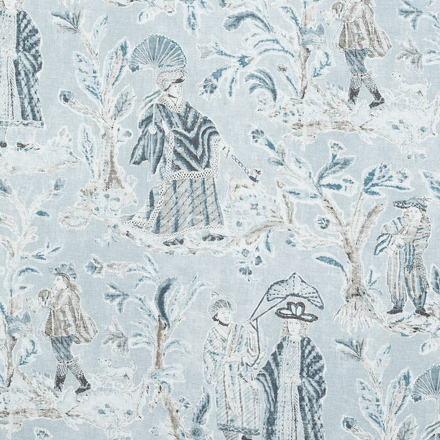 Royale Toile Aqua F972575 by Thibaut Fabric Thibaut Fabric Royale Toile Aqua F972575Fabric Chestnut Hill Fabric 60% Lin, 20% Cot, 20% Modal THAILAND </p><p>Repeat: V: 36.25 54 - Fabric Carolina - Royale Toile Aqua F972575 by Thibaut Fabric Thibaut Fabric Royale Toile Aqua F972575Fabric Chestnut Hill Fabric 60% Lin, 20% Cot, 20% Modal THAILAND </p><p>Repeat: V: 36.25 54 - Fabric Carolina -