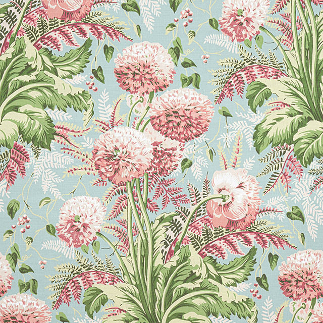 Dahlia Coral on Robin's Egg AF24537 by Anna French Fabric Anna French Fabric Dahlia Coral on Robin's Egg AF24537Fabric Devon Fabric Book 60% Linen, 30% Cot, 10% Nylon UNITED KINGDOM </p><p>Repeat: V: 34.5 54 - Fabric Carolina -