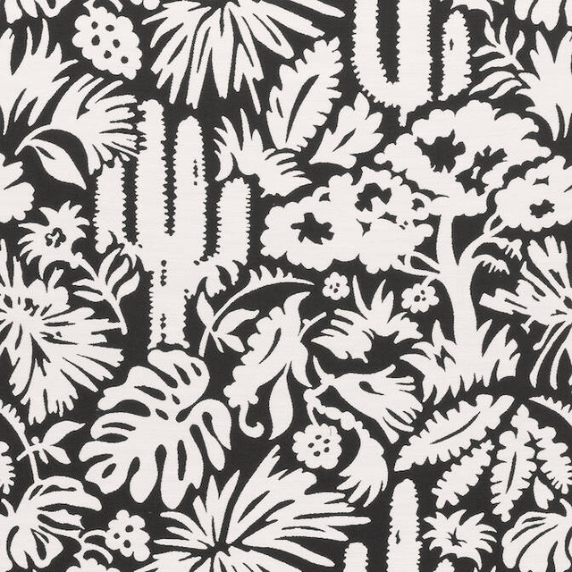 Botanica Black W74623 by Thibaut Fabric Thibaut Fabric Botanica Black W74623Fabric Festival 100% Polyester (UV) UNITED STATES </p><p>Repeat: V: 26 54 - Fabric Carolina -