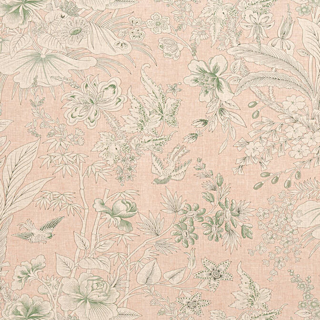 Rosalind Blush F913600 by Thibaut Fabric Thibaut Fabric Rosalind Blush F913600Fabric Grand Palace Fabric Book 100% Linen SCOTLAND </p><p>Repeat: V: 26.5 54 - Fabric Carolina -