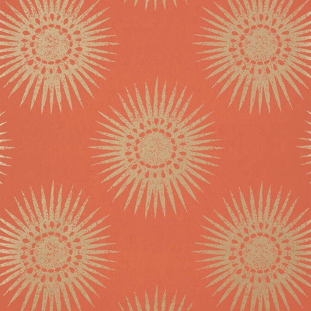 Bahia Metallic Gold on Coral T35146 by Thibaut Wallpaper Thibaut Wallpaper Bahia Metallic Gold on Coral T35146Wallpaper Graphic Resource Non Woven Wallpaper U.S.A. </p><p>Repeat: V: 36 27 - Fabric Carolina - Bahia Metallic Gold on Coral T35146 by Thibaut Wallpaper Thibaut Wallpaper Bahia Metallic Gold on Coral T35146Wallpaper Graphic Resource Non Woven Wallpaper U.S.A. </p><p>Repeat: V: 36 27 - Fabric Carolina -
