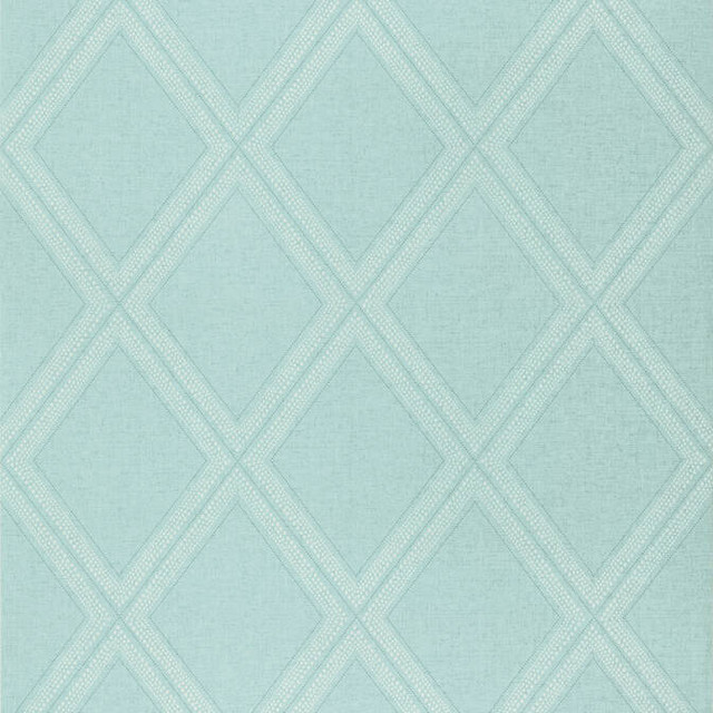 Diamond Head Light Teal T85057 by Thibaut Wallpaper Thibaut Wallpaper Diamond Head Light Teal T85057Wallpaper Greenwood Wallpaper U.S.A. </p><p>Repeat: V: 12 27 - Fabric Carolina -