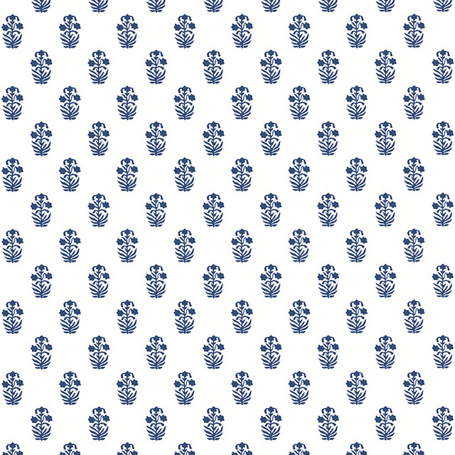Corwin Navy on White T36400 by Thibaut Wallpaper Thibaut Wallpaper Corwin Navy on White T36400Wallpaper Indienne Non Woven Wallpaper UNITED STATES </p><p>Repeat: V: 4.25 27 - Fabric Carolina -