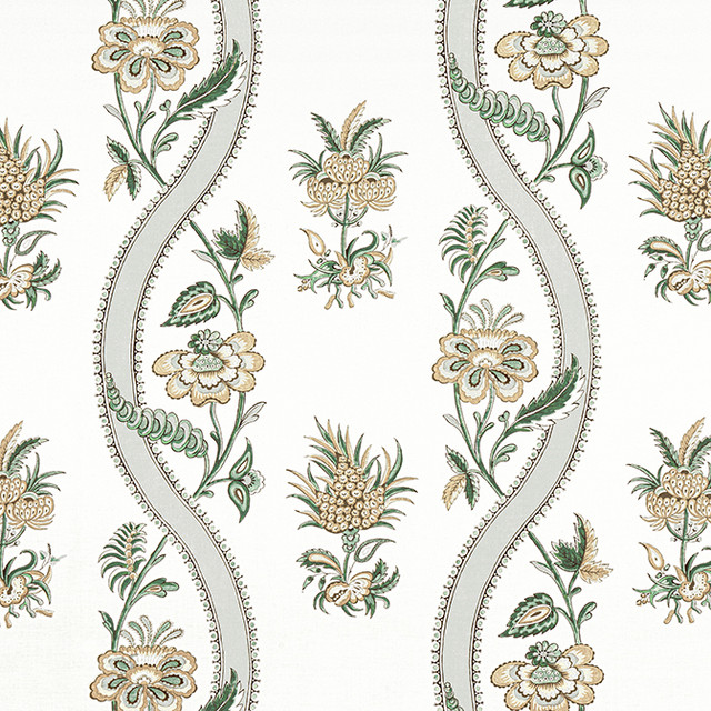 Ribbon Floral Green F936421 by Thibaut Fabric Thibaut Fabric Ribbon Floral Green F936421Fabric Indienne Fabric Book 100% Cotton UNITED STATES </p><p>Repeat: V: 24 53.5 - Fabric Carolina - Ribbon Floral Green F936421 by Thibaut Fabric Thibaut Fabric Ribbon Floral Green F936421Fabric Indienne Fabric Book 100% Cotton UNITED STATES </p><p>Repeat: V: 24 53.5 - Fabric Carolina -