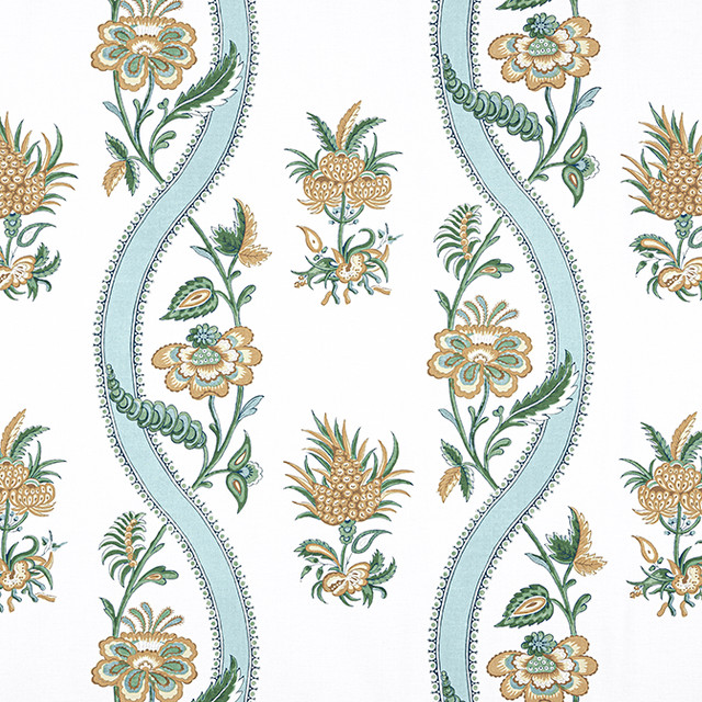 Ribbon Floral Seaglass and Gold F936422 by Thibaut Fabric Thibaut Fabric Ribbon Floral Seaglass and Gold F936422Fabric Indienne Fabric Book 100% Cotton UNITED STATES </p><p>Repeat: V: 24 53.5 - Fabric Carolina - Ribbon Floral Seaglass and Gold F936422 by Thibaut Fabric Thibaut Fabric Ribbon Floral Seaglass and Gold F936422Fabric Indienne Fabric Book 100% Cotton UNITED STATES </p><p>Repeat: V: 24 53.5 - Fabric Carolina -