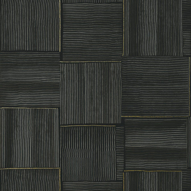 Hayworth Black T421 by Thibaut Wallpaper Thibaut Wallpaper Hayworth Black T421Wallpaper Modern Resource Non Woven Wallpaper U.S.A. </p><p>Repeat: V: 25.25 27 - Fabric Carolina -