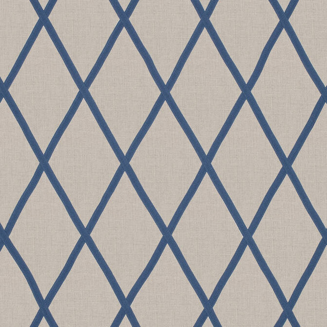 Tarascon Trellis Applique Navy on Natural AW78713 by Anna French Fabric Anna French Fabric Tarascon Trellis Applique Navy on Natural AW78713Fabric Palampore Fabric Book 100% Linen INDIA </p><p>Repeat: V: 12.25 50.5 - Fabric Carolina - Tarascon Trellis Applique Navy on Natural AW78713 by Anna French Fabric Anna French Fabric Tarascon Trellis Applique Navy on Natural AW78713Fabric Palampore Fabric Book 100% Linen INDIA </p><p>Repeat: V: 12.25 50.5 - Fabric Carolina -