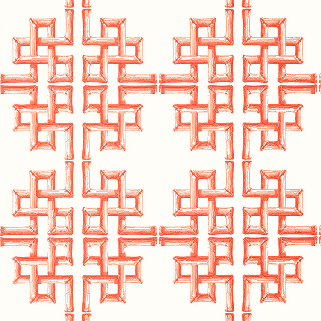 Boca Bamboo Coral T13904 by Thibaut Wallpaper Thibaut Wallpaper Boca Bamboo Coral T13904Wallpaper Palm Grove Non Woven Wallpaper UNITED KINGDOM </p><p>Repeat: V: 12.75 27 - Fabric Carolina -