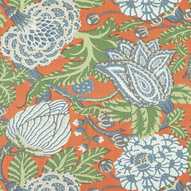 Mitford Orange F92945 by Thibaut Fabric Thibaut Fabric Mitford Orange F92945Fabric Paramount Fabric Book 100% Linen UNITED KINGDOM </p><p>Repeat: V: 25 54 - Fabric Carolina -