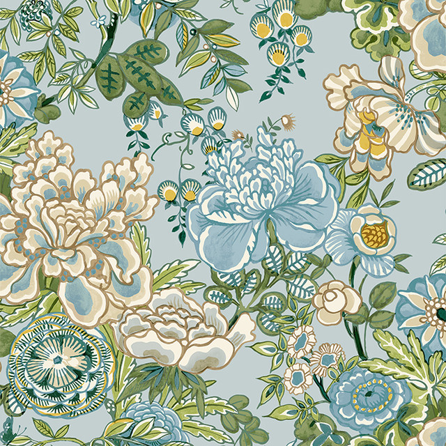 Peony Garden Spa Blue T42020 by Thibaut Wallpaper Thibaut Wallpaper Peony Garden Spa Blue T42020Wallpaper Sojourn Non Woven Wallpaper UNITED STATES </p><p>Repeat: V: 27.25 27 - Fabric Carolina - Peony Garden Spa Blue T42020 by Thibaut Wallpaper Thibaut Wallpaper Peony Garden Spa Blue T42020Wallpaper Sojourn Non Woven Wallpaper UNITED STATES </p><p>Repeat: V: 27.25 27 - Fabric Carolina -