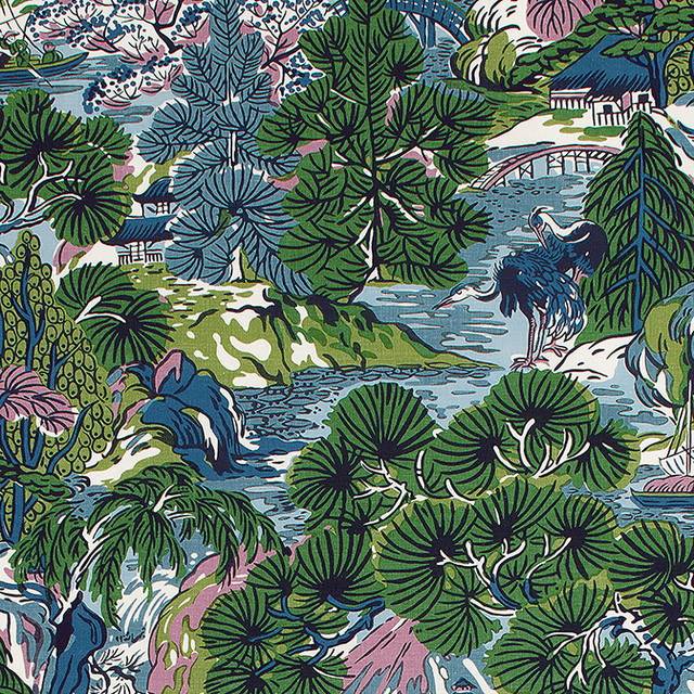 Pagoda Trees Lavender and Blue F942024 by Thibaut Fabric Thibaut Fabric Pagoda Trees Lavender and Blue F942024Fabric Sojourn Fabric Book 60% Linen, 30% Cot, 10% Nylon UNITED KINGDOM </p><p>Repeat: V: 34.5 54 - Fabric Carolina - Pagoda Trees Lavender and Blue F942024 by Thibaut Fabric Thibaut Fabric Pagoda Trees Lavender and Blue F942024Fabric Sojourn Fabric Book 60% Linen, 30% Cot, 10% Nylon UNITED KINGDOM </p><p>Repeat: V: 34.5 54 - Fabric Carolina -