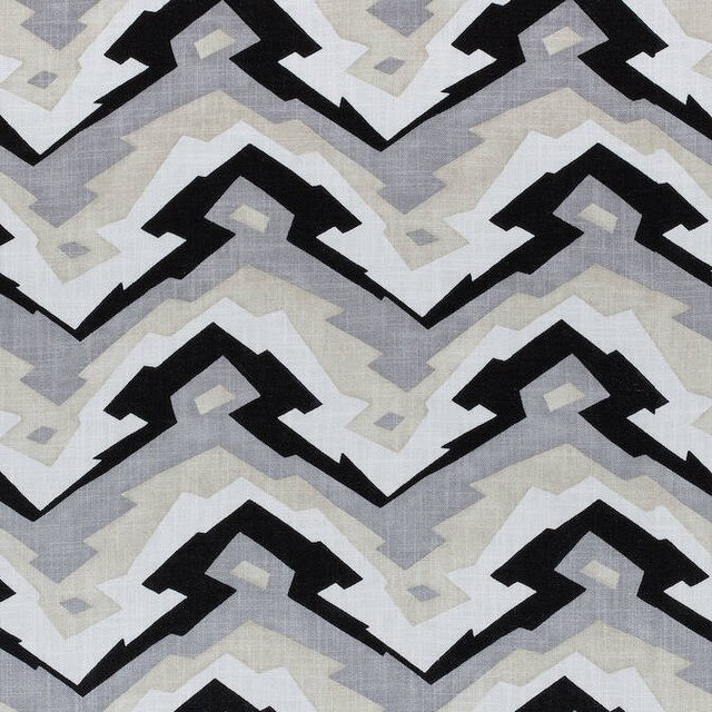 Deco Mountain Black and Grey F913078 by Thibaut Fabric Thibaut Fabric Deco Mountain Black and Grey F913078Fabric Summer House Fabric Book 51% Linen, 49% Viscose THAILAND </p><p>Repeat: V: 13.5 54 - Fabric Carolina - Deco Mountain Black and Grey F913078 by Thibaut Fabric Thibaut Fabric Deco Mountain Black and Grey F913078Fabric Summer House Fabric Book 51% Linen, 49% Viscose THAILAND </p><p>Repeat: V: 13.5 54 - Fabric Carolina -