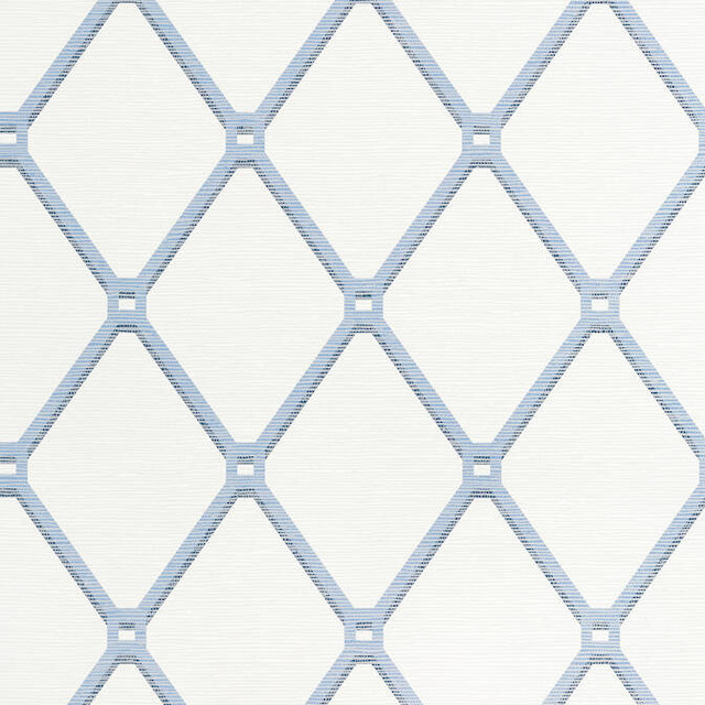 Easom Trellis Blue T4052 by Thibaut Wallpaper Thibaut Wallpaper Easom Trellis Blue T4052Wallpaper Surface Resource Wallpaper U.S.A. </p><p>Repeat: V: 12.75 27 - Fabric Carolina -