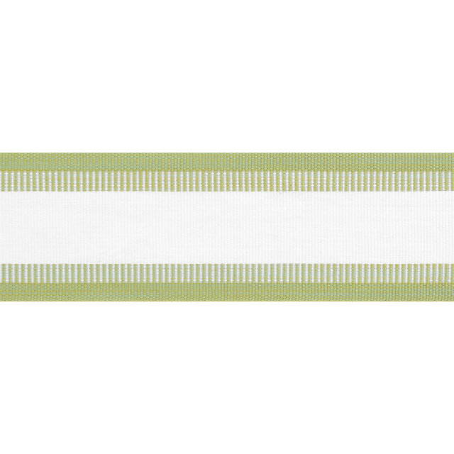 Nordia Tape Spring Green E81850 by Thibaut Fabric Thibaut Fabric Nordia Tape Spring Green E81850Fabric Tapes & Trims Vol. 4 100% Solution Dyed Polyester UNITED KINGDOM </p><p>Repeat: V: - 2.75 - Fabric Carolina -