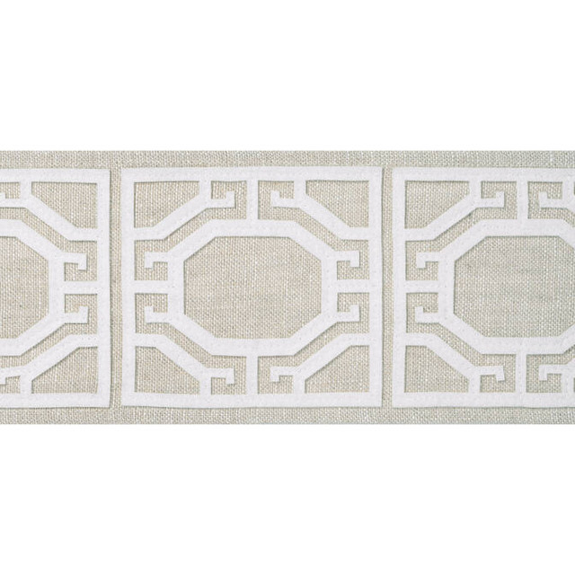 Gate Applique Tape Linen E12008 by Thibaut Fabric Thibaut Fabric Gate Applique Tape Linen E12008Fabric Tapes & Trims Volume 1 80% Linen, 20% Polyester INDIA </p><p>Repeat: V: 4.12 3.87 - Fabric Carolina - Gate Applique Tape Linen E12008 by Thibaut Fabric Thibaut Fabric Gate Applique Tape Linen E12008Fabric Tapes & Trims Volume 1 80% Linen, 20% Polyester INDIA </p><p>Repeat: V: 4.12 3.87 - Fabric Carolina -