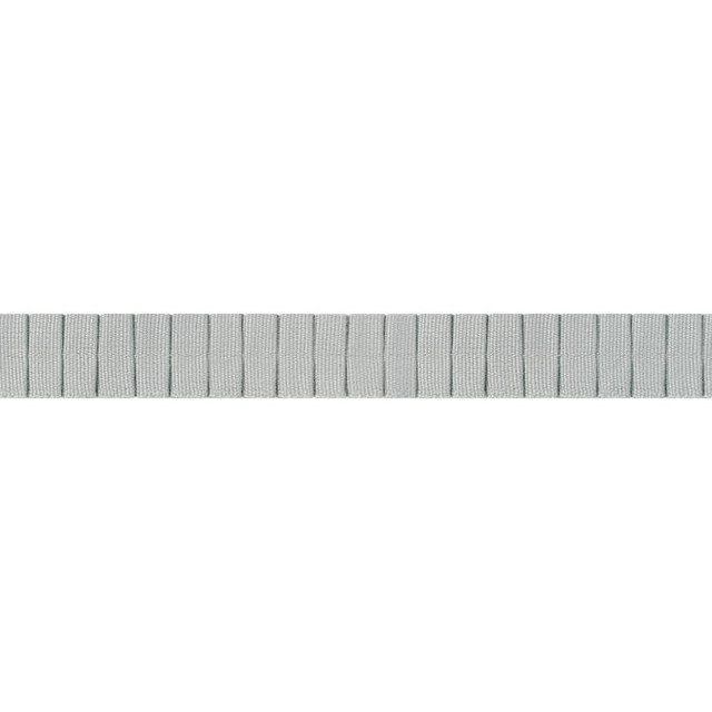 Pleated Tape Platinum E12068 by Thibaut Fabric Thibaut Fabric Pleated Tape Platinum E12068Fabric Tapes & Trims Volume 1 100% Cotton INDIA </p><p>Repeat: V: 0.37 0.87 - Fabric Carolina -