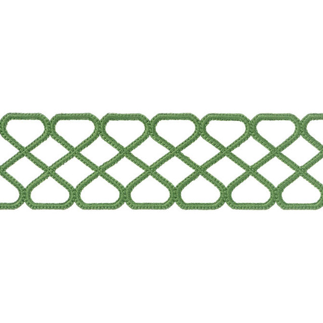 Ripley Applique Kelly E12021 by Thibaut Fabric Thibaut Fabric Ripley Applique Kelly E12021Fabric Tapes & Trims Volume 1 100% Polyester INDIA </p><p>Repeat: V: 1.37 2.5 - Fabric Carolina -