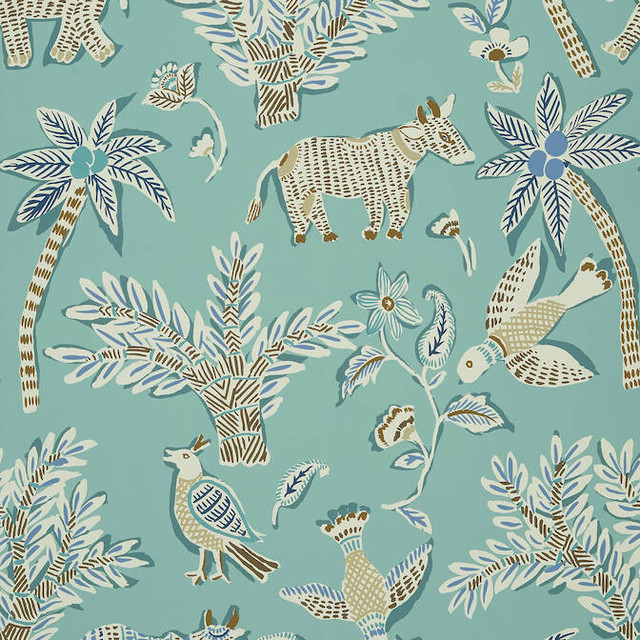 Goa Teal T88723 by Thibaut Wallpaper Thibaut Wallpaper Goa Teal T88723Wallpaper Trade Routes Wallpaper U.S.A. </p><p>Repeat: V: 36 27 - Fabric Carolina - Goa Teal T88723 by Thibaut Wallpaper Thibaut Wallpaper Goa Teal T88723Wallpaper Trade Routes Wallpaper U.S.A. </p><p>Repeat: V: 36 27 - Fabric Carolina -