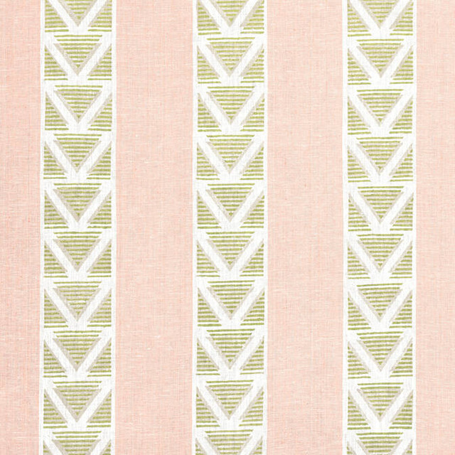 Burton Stripe Blush and Green AF23163 by Anna French Fabric Anna French Fabric Burton Stripe Blush and Green AF23163Fabric Willow Tree Fabric Book 100% Linen INDIA </p><p>Repeat: V: 3 54 - Fabric Carolina -
