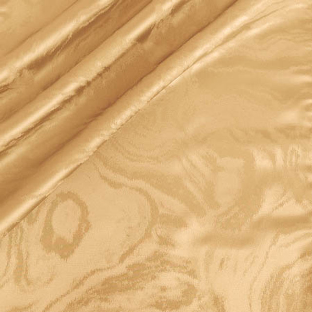 Sea And Smoke Gold by Carole Designer Fabric Brilliance 100% Polyester India 14 1/4" V, 18 5/8" H 55.5" - Swanky Fabrics -