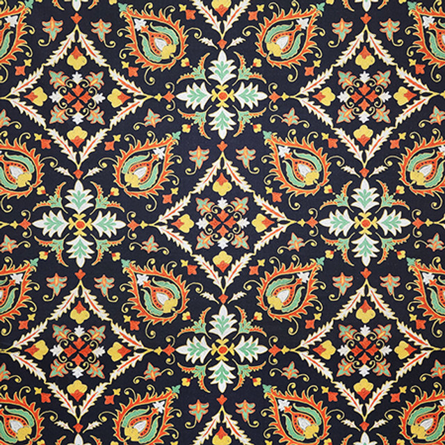 Faux Show Gemstone by Carole Designer Fabric First Impressions 100% Cotton India 25 1/4" V, 13 1/2" H HD 54" - Swanky Fabrics -