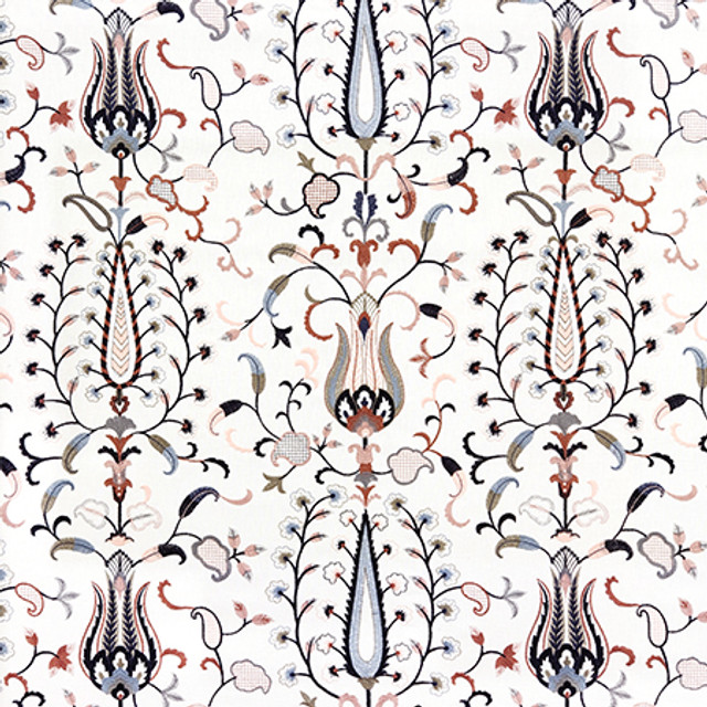 Chance To Create Dusty Rose by Carole Designer Fabric Hidden Treasure Base: 50% Poly, 50% Cotton Embr: 70% Poly, 30% Cotton India 30 1/2" V, 25 1/2" H 50" - Swanky Fabrics -