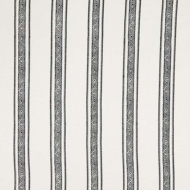 Not Ordinary Domino by Carole Designer Fabric Hidden Treasure Base: 60% Poly, 30% Cotton, 10% Linen Embr: 100% Visc India 5 3/4" V, 6 1/2" H 50" - Swanky Fabrics -