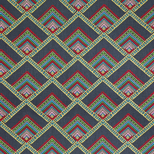 Originality Indigo by Carole Designer Fabric Hidden Treasure 36% Polyester, 26% Cotton, 22% Viscose, 16% Linen China 11 1/2" V, 6 1/2" H HD 54" - Swanky Fabrics - Originality Indigo by Carole Designer Fabric Hidden Treasure 36% Polyester, 26% Cotton, 22% Viscose, 16% Linen China 11 1/2" V, 6 1/2" H HD 54" - Swanky Fabrics -