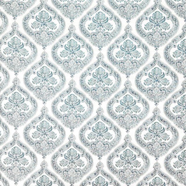 Adornment Spa by Carole Designer Fabric Misty Glen 100% Cotton Spain 13 1/2" V, 6 3/4" H HD 54"" - Swanky Fabrics - Adornment Spa by Carole Designer Fabric Misty Glen 100% Cotton Spain 13 1/2" V, 6 3/4" H HD 54"" - Swanky Fabrics -