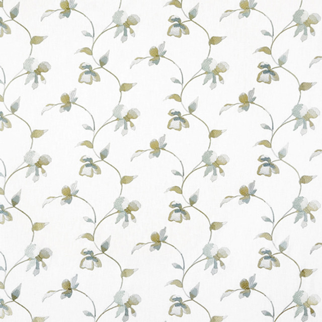 All My Heart Celadon by Carole Designer Fabric Misty Glen Base: 52% Polyester, 48% Cotton Embr:100% Viscose India 9 1/4" V, 9 1/4" H HD 53"" - Swanky Fabrics - All My Heart Celadon by Carole Designer Fabric Misty Glen Base: 52% Polyester, 48% Cotton Embr:100% Viscose India 9 1/4" V, 9 1/4" H HD 53"" - Swanky Fabrics -