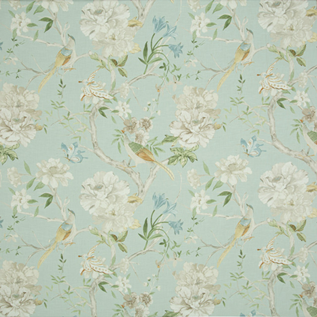 Bird Call Serenity by Carole Designer Fabric Misty Glen 100% Cotton India 26 3/4" V, 27" H 55 1/2"" - Swanky Fabrics - Bird Call Serenity by Carole Designer Fabric Misty Glen 100% Cotton India 26 3/4" V, 27" H 55 1/2"" - Swanky Fabrics -