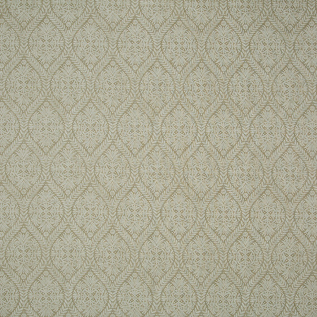 Moonflower Stone by Carole Designer Fabric Neutral Ground 50% Cotton, 35% Viscose, 15% Linen India 25 1/2" V, 13 1/2" H 54 1/2"" - Swanky Fabrics -