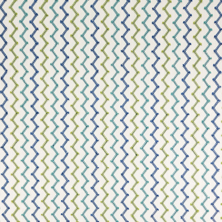 Dont Stress Caribbean by Carole Designer Fabric Oasis Base: 100% Polyester Embr: 100% Cotton India 2" V, 4 1/2" H 54.75" - Swanky Fabrics -