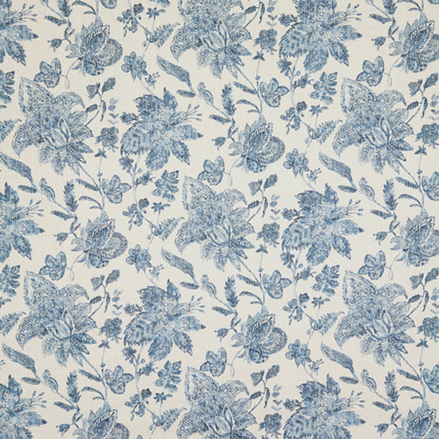 She Explores Cornflower by Carole Designer Fabric Oasis 36% Polyester, 26% Cotton, 22% Viscose, 16% Linen China 16" V, 13 1/2" HD 55" - Swanky Fabrics - She Explores Cornflower by Carole Designer Fabric Oasis 36% Polyester, 26% Cotton, 22% Viscose, 16% Linen China 16" V, 13 1/2" HD 55" - Swanky Fabrics -