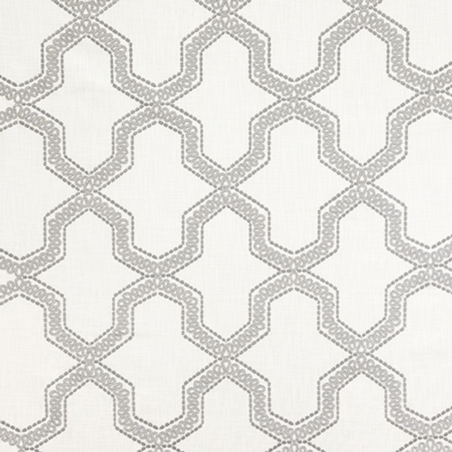 Chosen Smoke Gray by Carole Designer Fabric Shape Shifter Base: 100% Cotton Embr: 100% Polyester India 12 1/2" V, 10 1/4" H 53" - Swanky Fabrics - Chosen Smoke Gray by Carole Designer Fabric Shape Shifter Base: 100% Cotton Embr: 100% Polyester India 12 1/2" V, 10 1/4" H 53" - Swanky Fabrics -