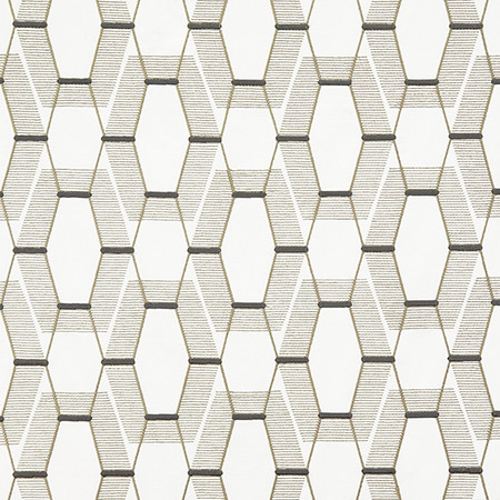 Lunch Date Charcoal by Carole Designer Fabric Shape Shifter Base: 60% Cotton, 40% Poly Embr: 100% Poly India 11 1/4" V, 8 3/4" H 52" - Swanky Fabrics -