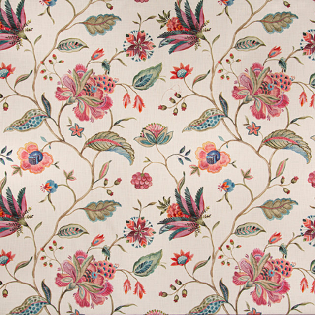 Reyna Berry by Carole Designer Fabric Sunset Serenade 100% Cotton India 28 1/2" V, 27" H 54 1/2"" - Swanky Fabrics - Reyna Berry by Carole Designer Fabric Sunset Serenade 100% Cotton India 28 1/2" V, 27" H 54 1/2"" - Swanky Fabrics -