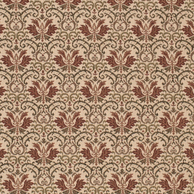 D4368 Cinnabar by Charlotte Fabric Tapestry Classics III 100% Polyester Mexico Exceeds 80,000 Wyzenbeek Rubs (Heavy Duty) Horizontal 5" x Vertical 4" 54 Inches - Fabric Carolina -