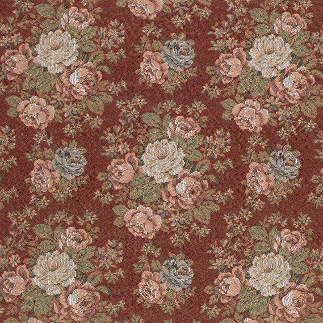 D4377 Paprika by Charlotte Fabric Tapestry Classics III 70% Polyester, 30% Cotton Asia Exceeds 120,000 Wyzenbeek Rubs (Heavy Duty) Horizontal 14" x Vertical 14" 54 Inches - Fabric Carolina -