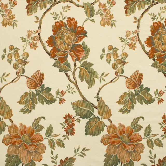 F5670 Rust by Greenhouse Designer Fabric 35% Cotton, 35% Acrylic, 30% Polyester Spain 12,000 </p><p>Repeat: 13.58" H, 24.61" V 55" - Swanky Fabrics -