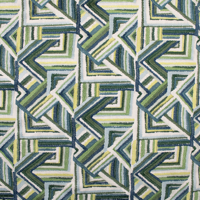 S6351 Jardin by Greenhouse Designer Fabric 88% Polyester, 12% Linen With 100% Rayon Embroidery India 9,000 </p><p>Repeat: 13" H, 12.25" V 50" - Swanky Fabrics -