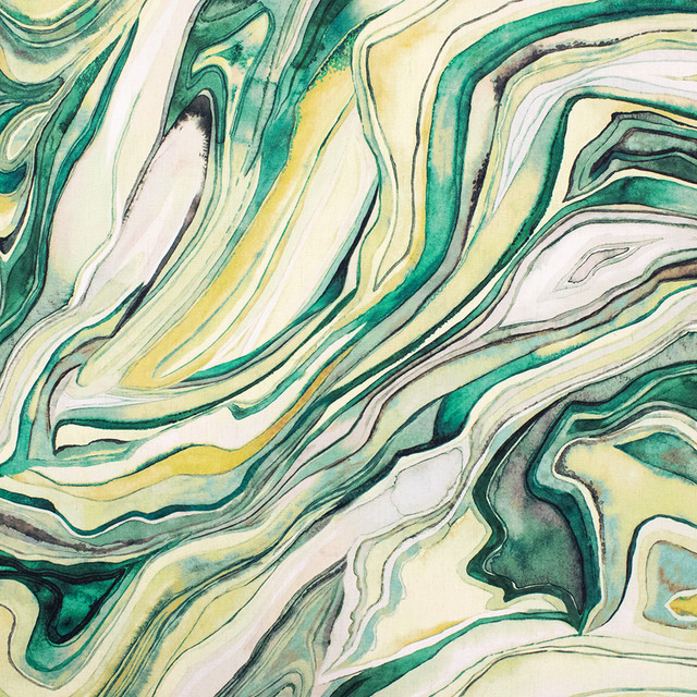 S6387 Emerald by Greenhouse Designer Fabric 90% Polyester, 10% Linen China 50,000 </p><p>Repeat: 54" H, 27.5" V 55" - Swanky Fabrics -