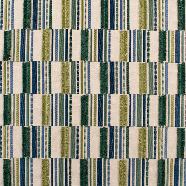 S6403 Oasis by Greenhouse Designer Fabric 50% Cotton, 50% Polyester With 100% Polyester Embroidery India 9,000 </p><p>Repeat: 7.5" H, 6.5" V 52" - Swanky Fabrics -