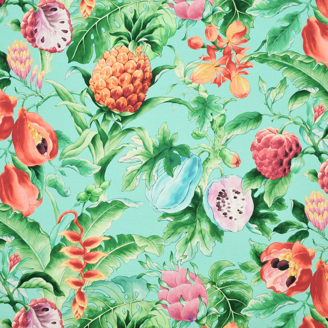 S6414 Caribbean by Greenhouse Designer Fabric 100% Cotton Peru 25,000 </p><p>Repeat: 27" H, 27" V 54" - Swanky Fabrics - S6414 Caribbean by Greenhouse Designer Fabric 100% Cotton Peru 25,000 </p><p>Repeat: 27" H, 27" V 54" - Swanky Fabrics -