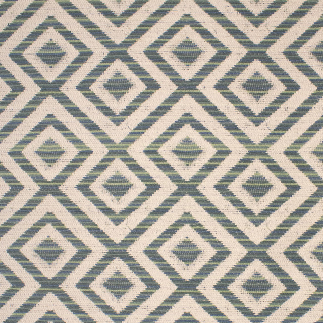 F5143 Aqua by Greenhouse Designer Fabric 100% Polyester Mexico 40,000 </p><p>Repeat: 4.7" H, 3.5" V 54" - Swanky Fabrics -