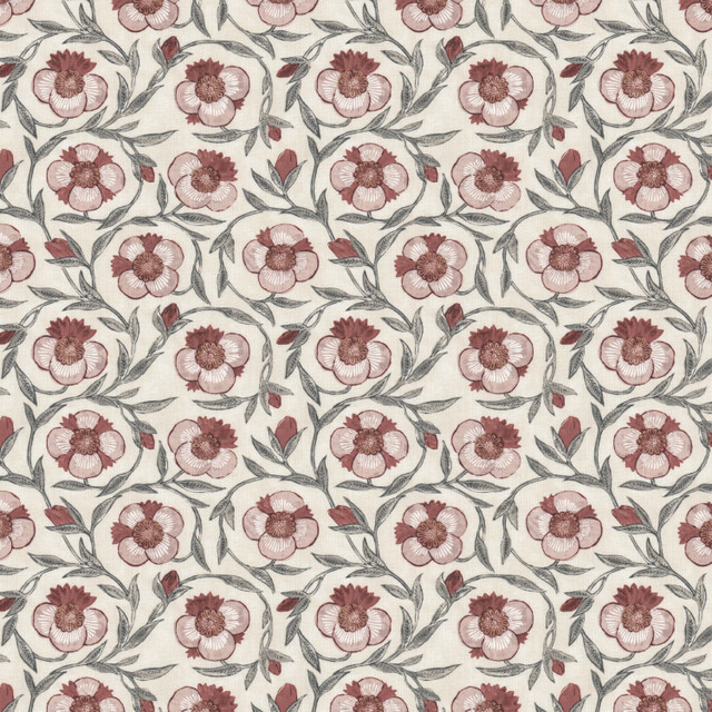 Robert 3 Claret by Stout Fabric Stout Fabric Robert 3 ClaretFabric RAINBOW LIBRARY TEAROSE/SPICE 50%COT 35%SVI 15%LIN INDIA </p><p>Repeat: H: 11.000, V: 10.750 55 in - Fabric Carolina -