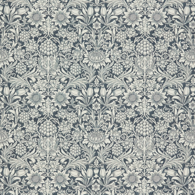 7867 Sunflower 2 Ink by Wmah Fabric Wmah Fabric 7867 Sunflower 2 InkFabric WILLIAM MORRIS AT HOME KELMSCOTT GARDENS VOL 1 100%COT SPAIN </p><p>Repeat: H: 18.500, V: 15.375 55 in - Fabric Carolina - 7867 Sunflower 2 Ink by Wmah Fabric Wmah Fabric 7867 Sunflower 2 InkFabric WILLIAM MORRIS AT HOME KELMSCOTT GARDENS VOL 1 100%COT SPAIN </p><p>Repeat: H: 18.500, V: 15.375 55 in - Fabric Carolina -