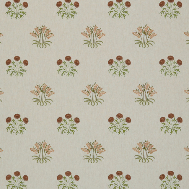 7862 Lilyflower Embroidery 1 Pepper by Wmah Fabric Wmah Fabric 7862 Lilyflower Embroidery 1 PepperFabric WILLIAM MORRIS AT HOME KELMSCOTT GARDENS VOL 1 68%POL 21%LIN 11%COT %VEMB INDIA </p><p>Repeat: H: 10.750, V: 12.500 54 in - Fabric Carolina -