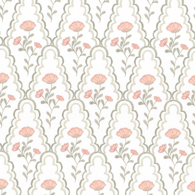 W7848 Scallop Floral 1 Blossom by Aoc Wallcovering Aoc Wallcovering W7848 Scallop Floral 1 BlossomWallcovering THE ART OF COLOR MORNINGSIDE WALLPAPER 100%OTH USA </p><p>Repeat: H: 4.500, V: 9.750 27 in - Fabric Carolina -